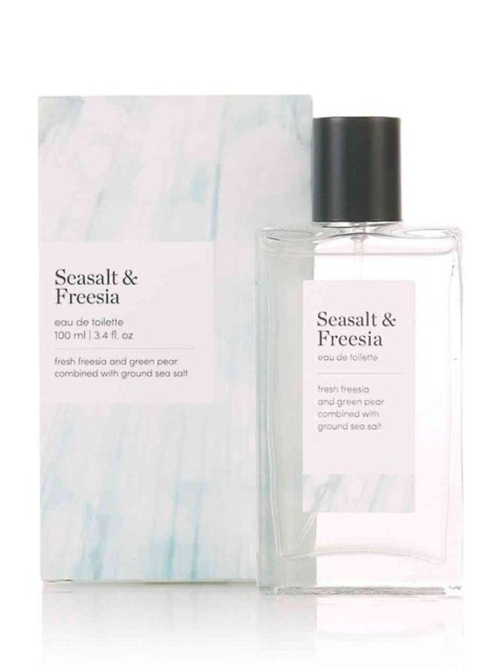 SEASALT & FREESIA EAU DE TOILETTE 2oz glass bottle